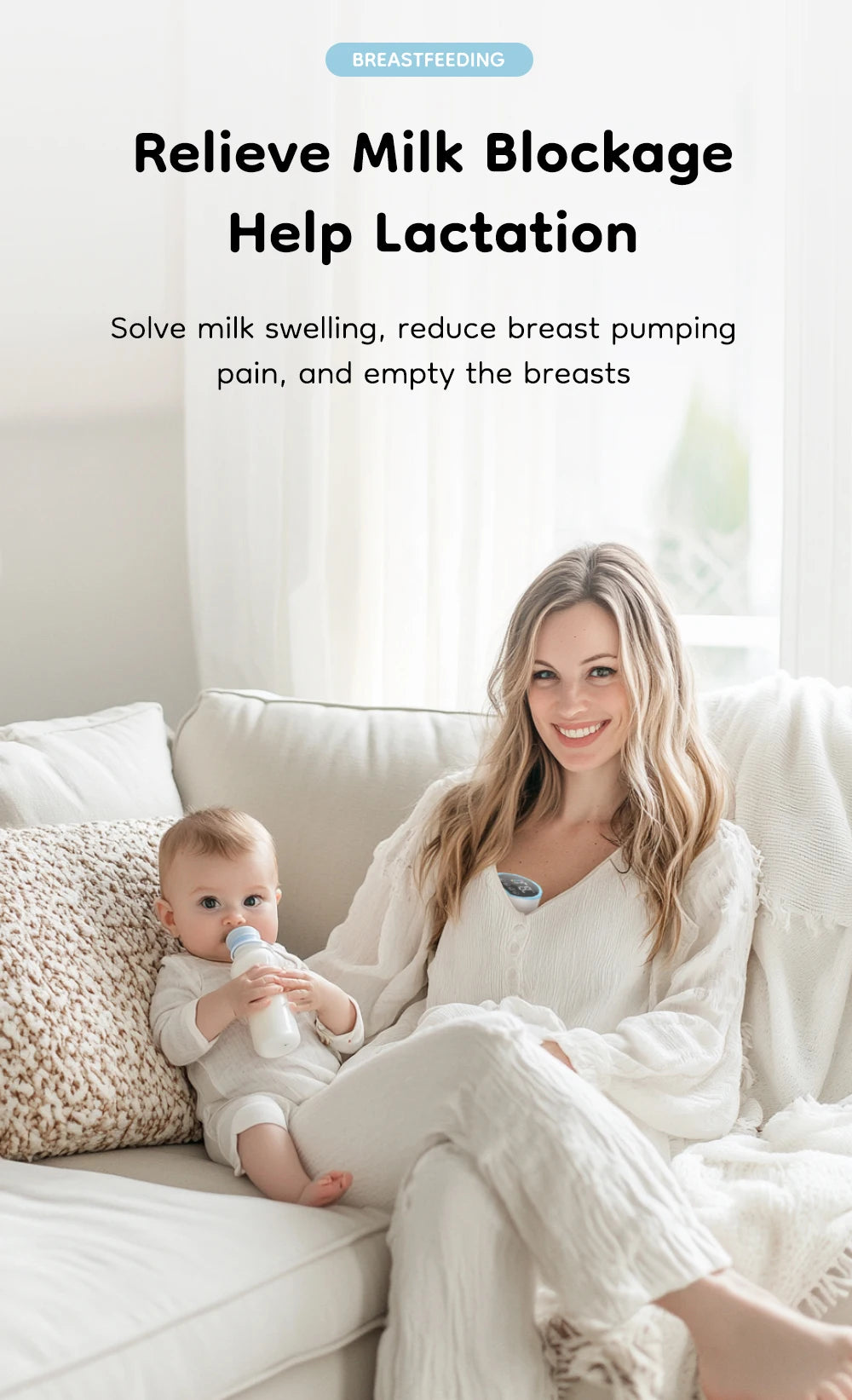 Pure Amor™ Wearable Hands-Free Breast Pump