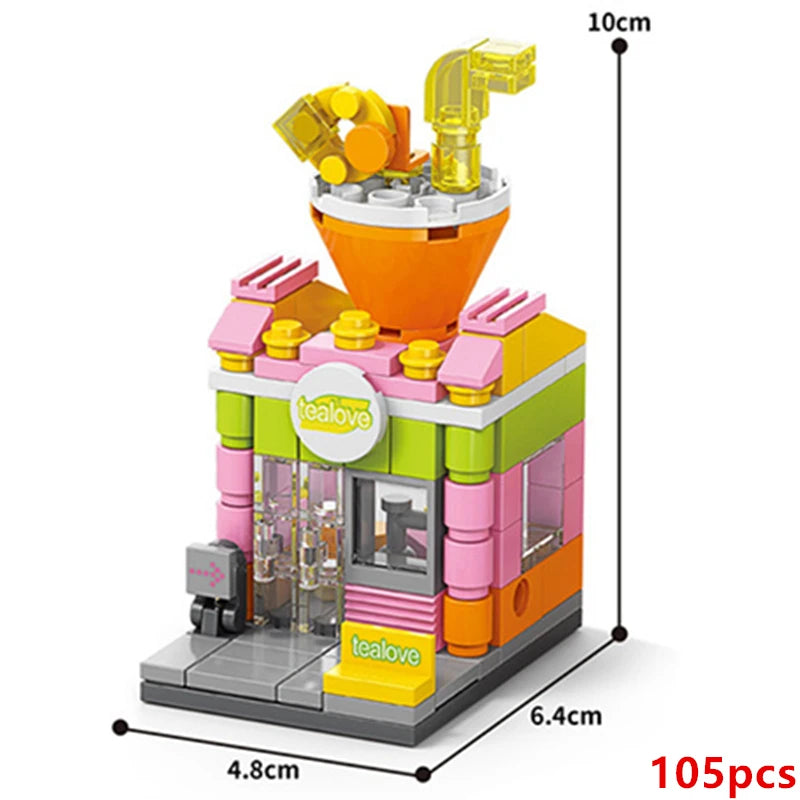 CityBites™ Food Shop Building Block Set