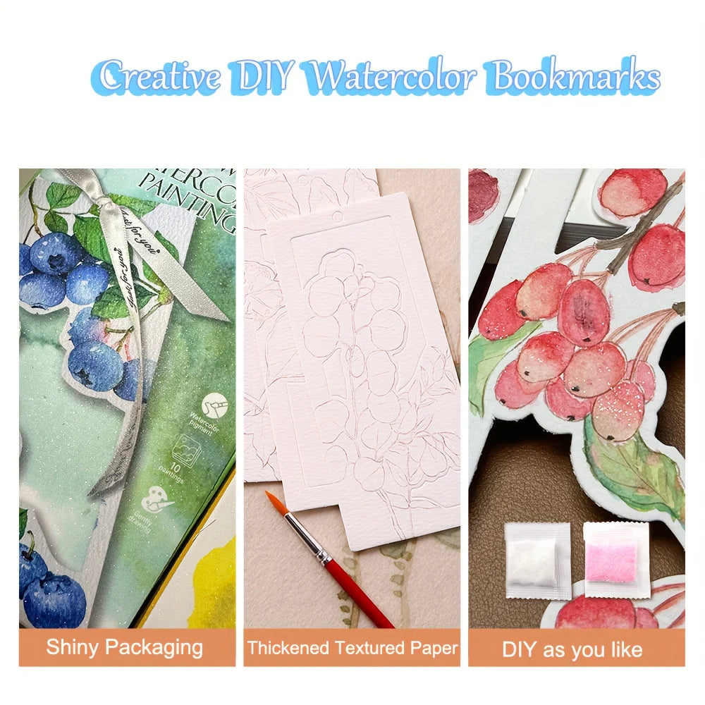 PaintMark™ DIY Watercolor Bookmark Set