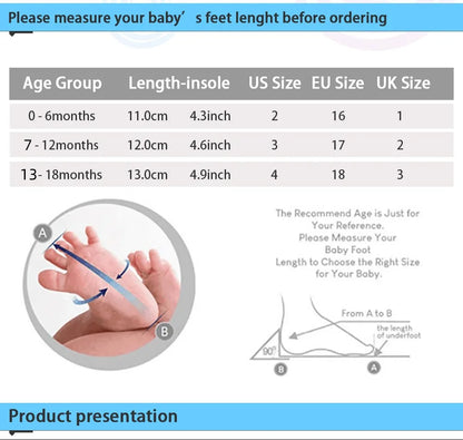 StarStep™ Baby First Walker Shoes – Anti-Slip Sneakers (0–18 Months)
