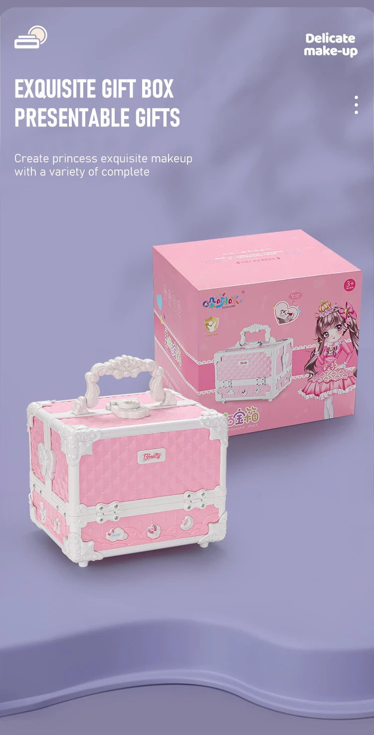 PrincessGlam™ Deluxe Makeup Box for Kids
