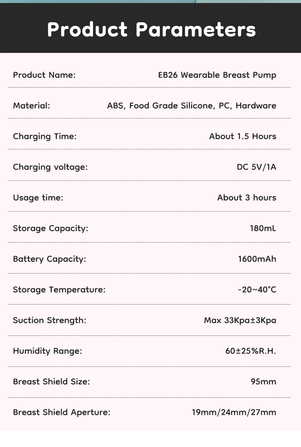 Pure Amor™ Wearable Hands-Free Breast Pump