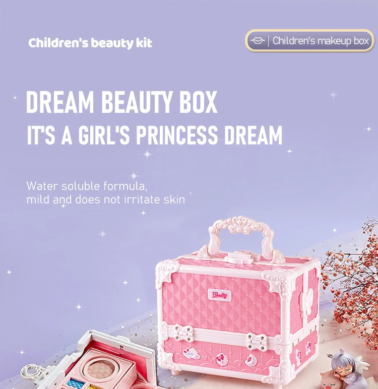 PrincessGlam™ Deluxe Makeup Box for Kids