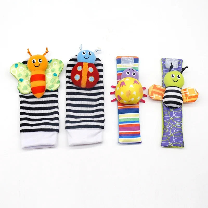 TinySteps™ Baby Wrist & Foot Rattle Set