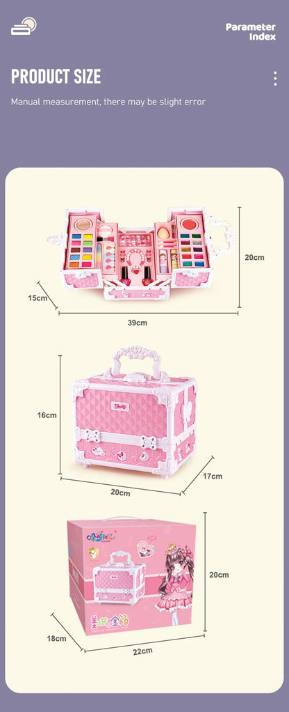 PrincessGlam™ Deluxe Makeup Box for Kids