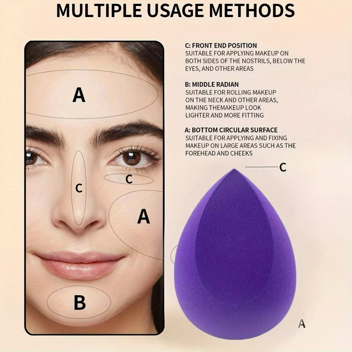 LuxeBlend™ Ultra-Soft Makeup Sponges – Flawless Airbrushed Finish