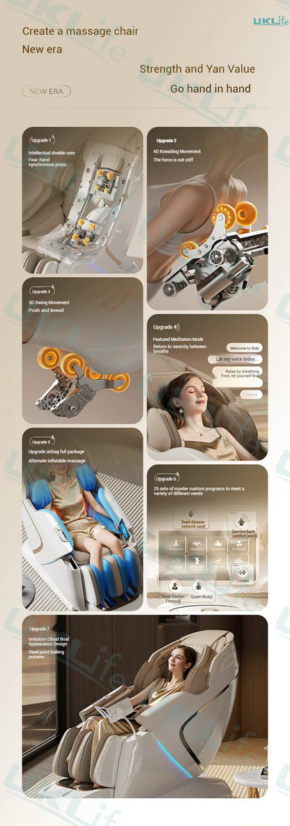 RevivaLux™ 4D Zero Gravity Massage Chair