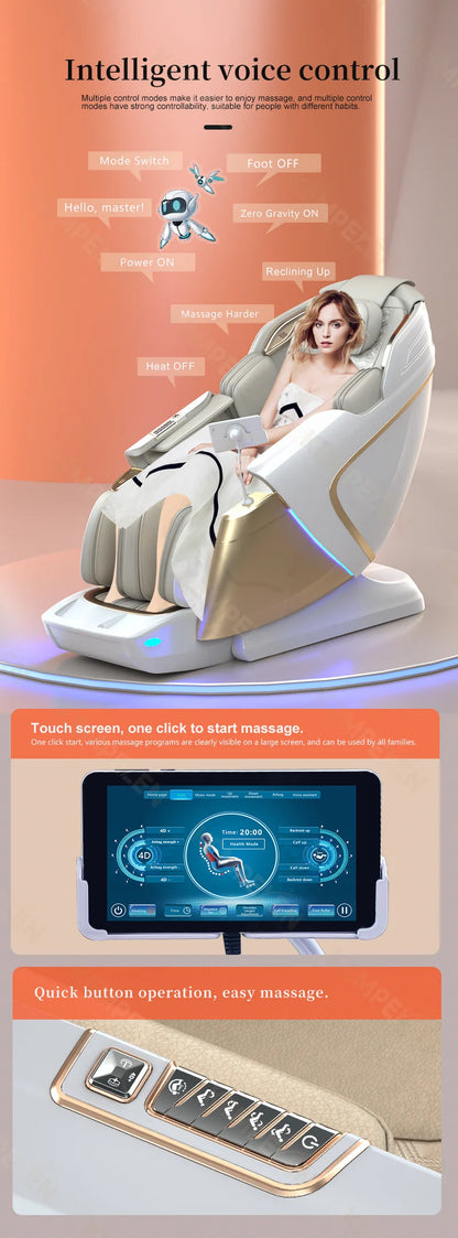 RevivaLux™ 4D Zero Gravity Massage Chair