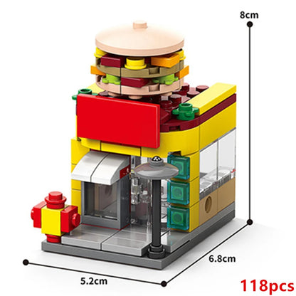 CityBites™ Food Shop Building Block Set