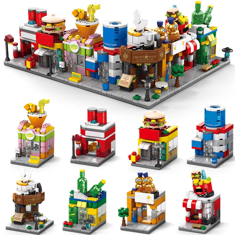 CityBites™ Food Shop Building Block Set