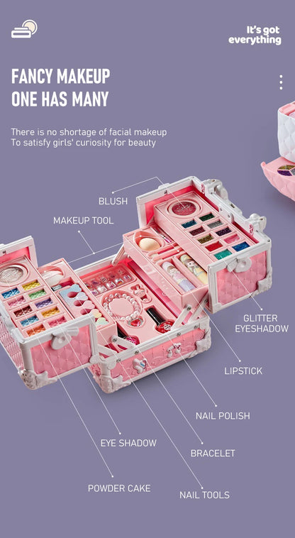PrincessGlam™ Deluxe Makeup Box for Kids