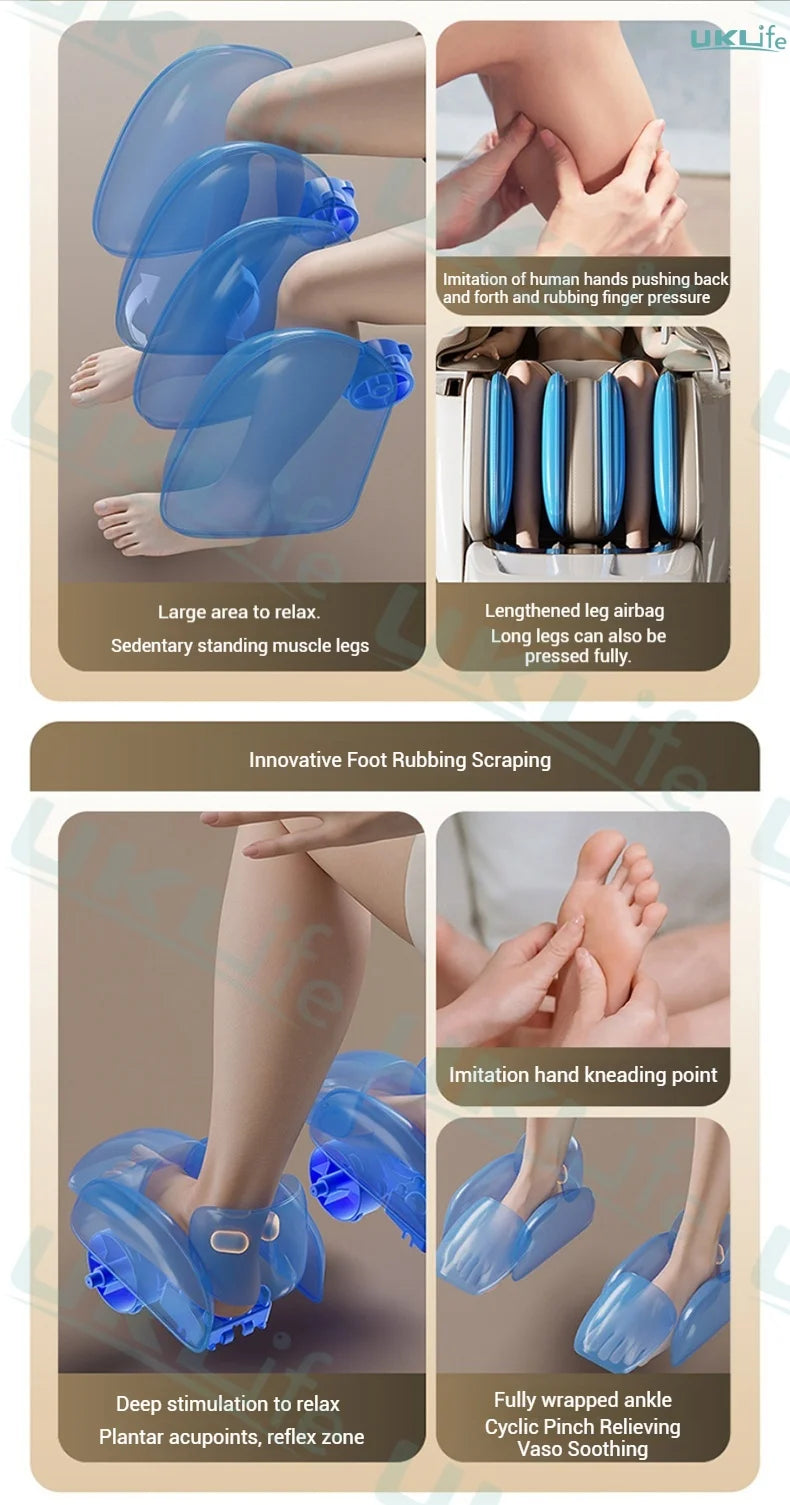 RevivaLux™ 4D Zero Gravity Massage Chair