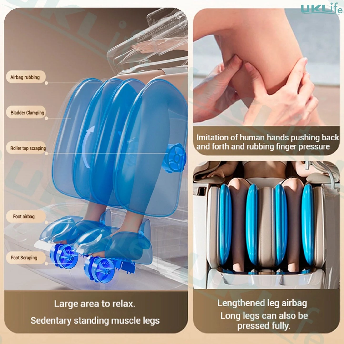 RevivaLux™ 4D Zero Gravity Massage Chair