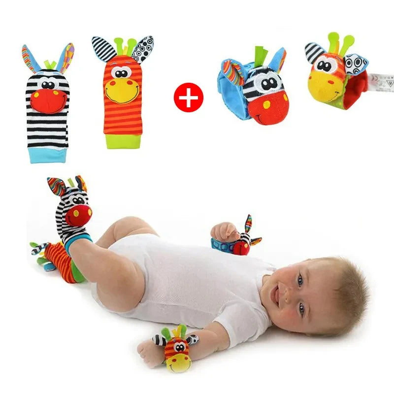 TinySteps™ Baby Wrist & Foot Rattle Set