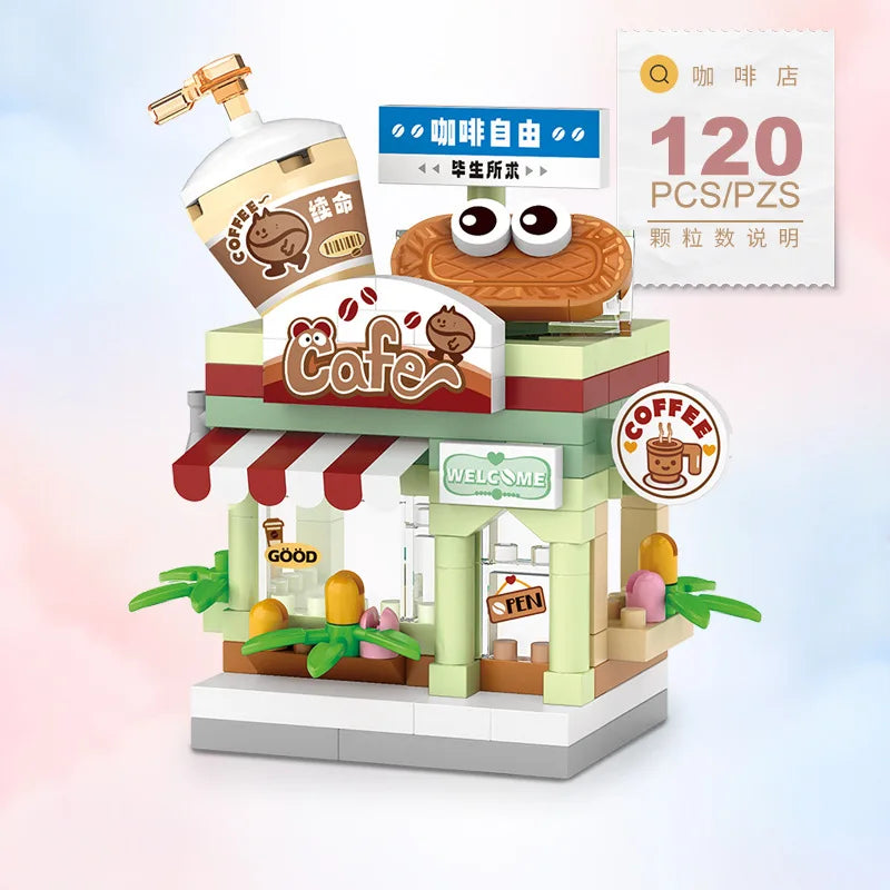 CityBites™ Food Shop Building Block Set