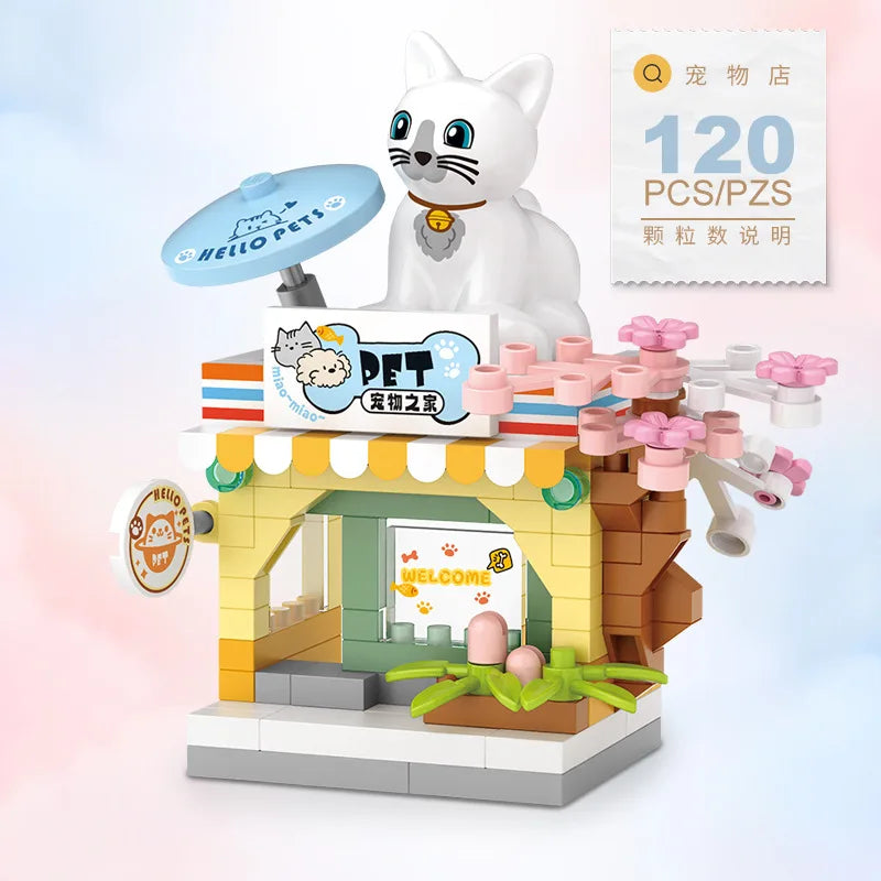 CityBites™ Food Shop Building Block Set