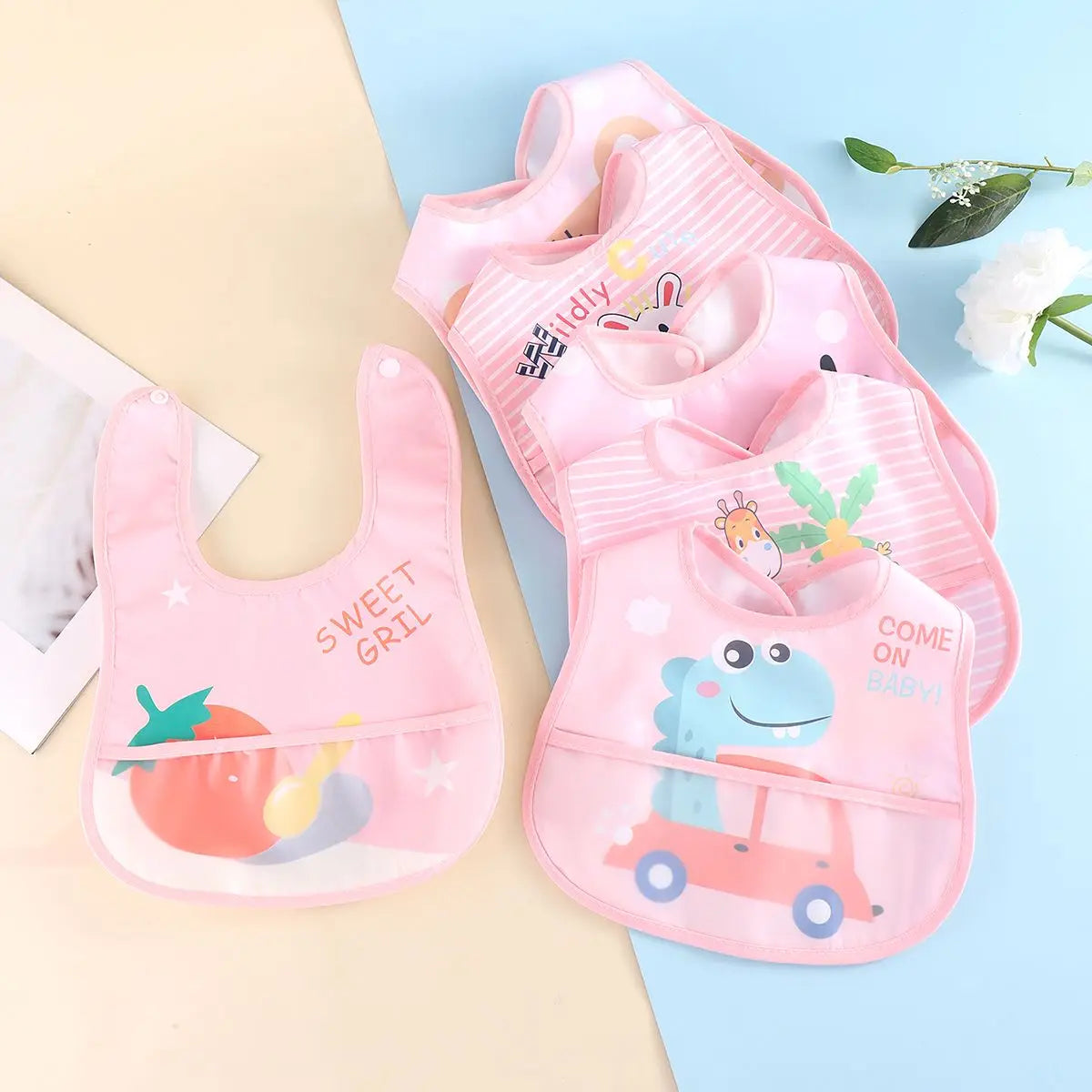 TinyGuard™ Waterproof Baby Bib Set
