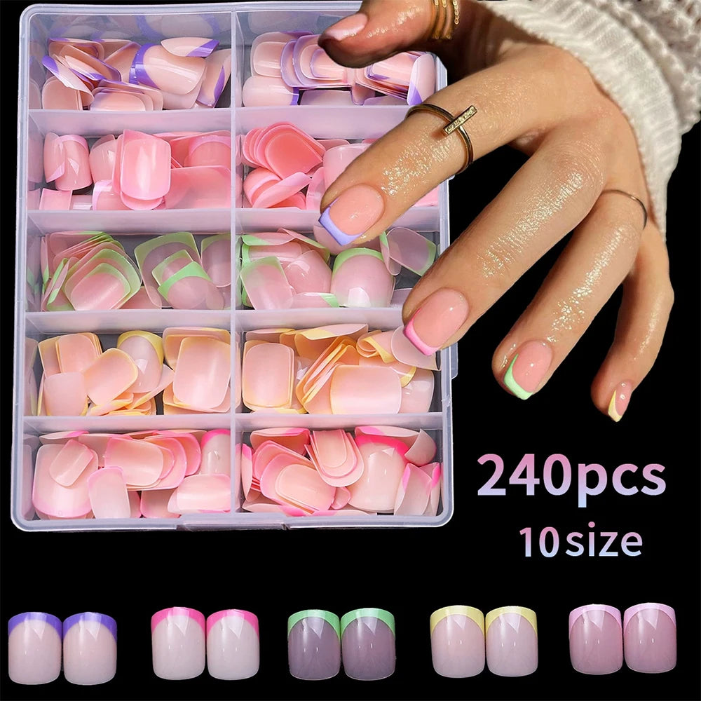 GlamPress™ French Tip Nail Set