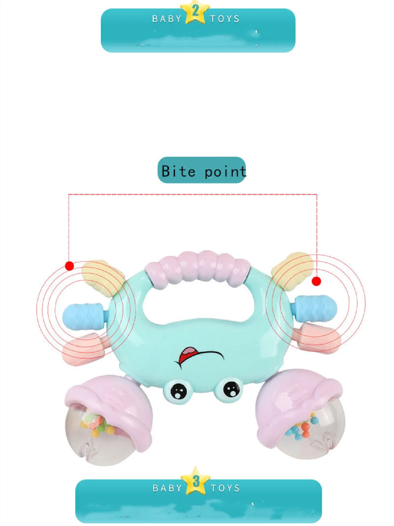 CrabPlay™ Baby Rattle Toy