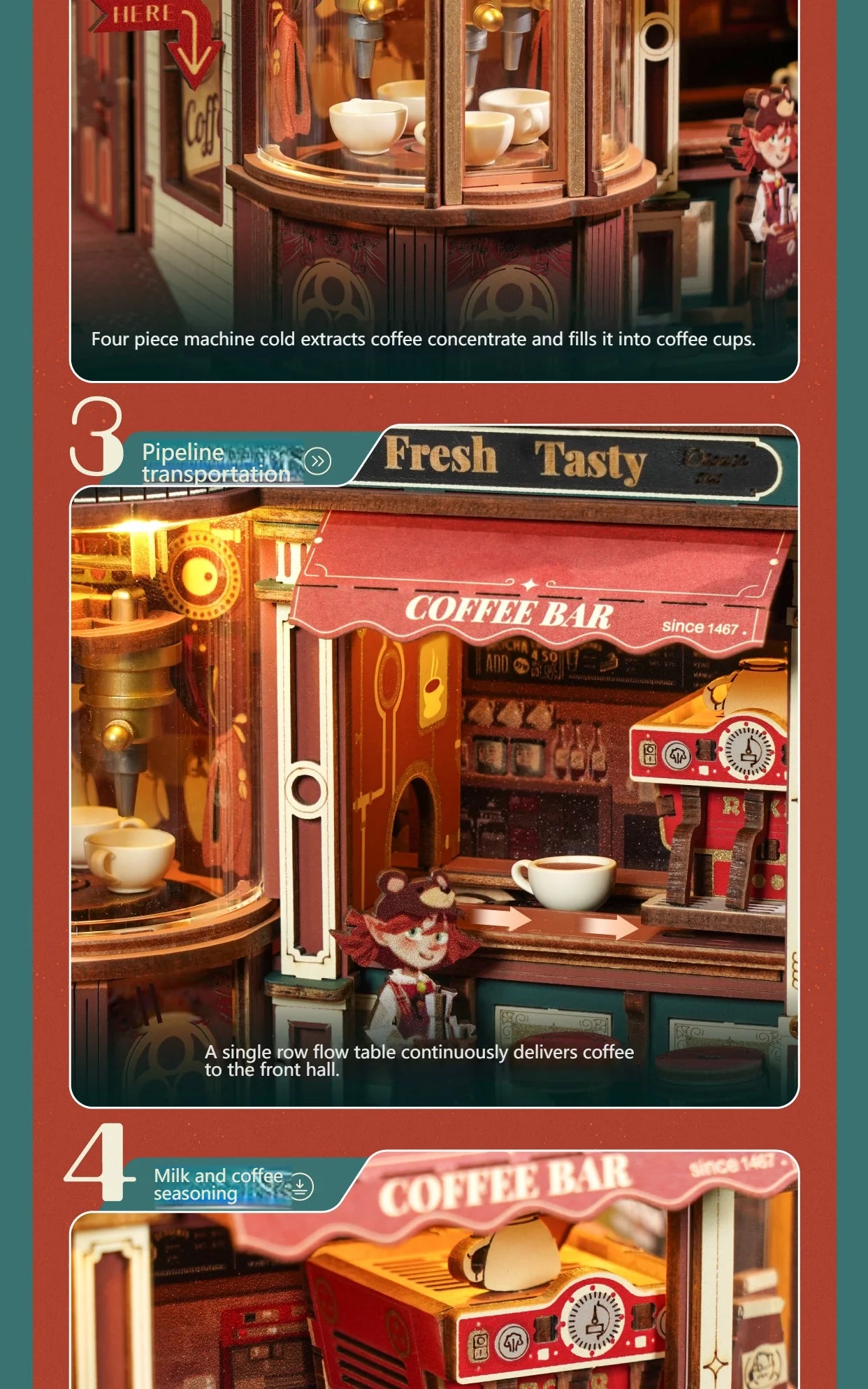 CozyBrew™ Coffee House Model Kit