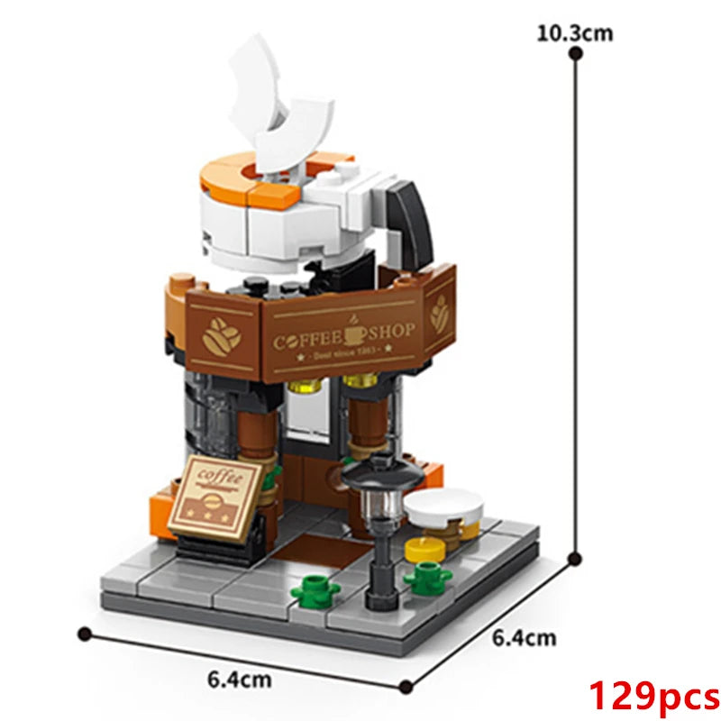 CityBites™ Food Shop Building Block Set
