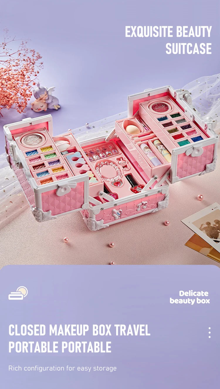PrincessGlam™ Deluxe Makeup Box for Kids