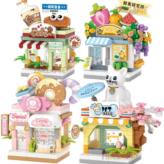 CityBites™ Food Shop Building Block Set