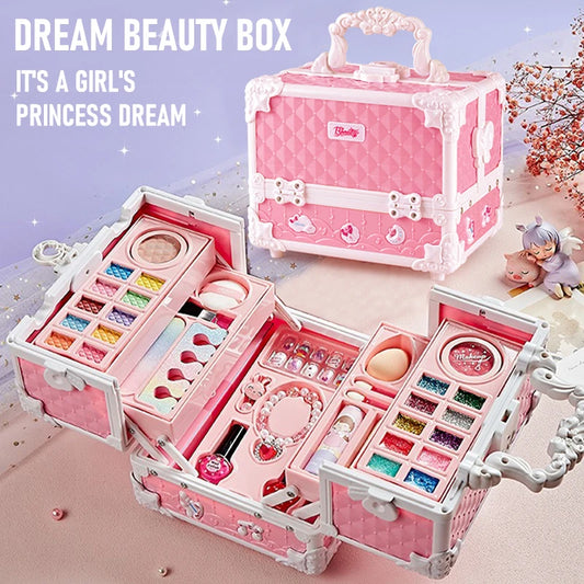 PrincessGlam™ Deluxe Makeup Box for Kids