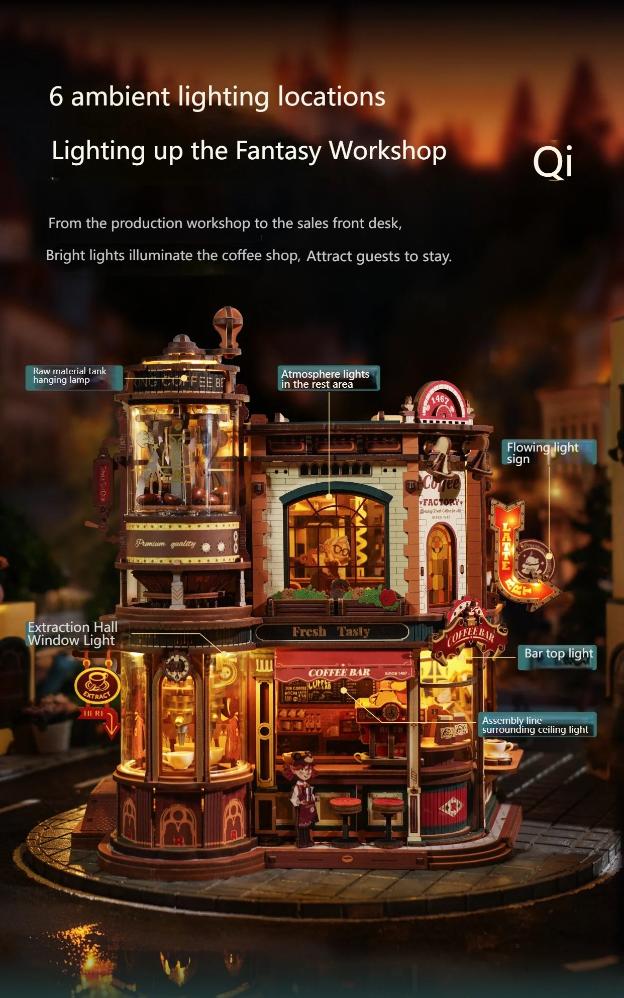 CozyBrew™ Coffee House Model Kit
