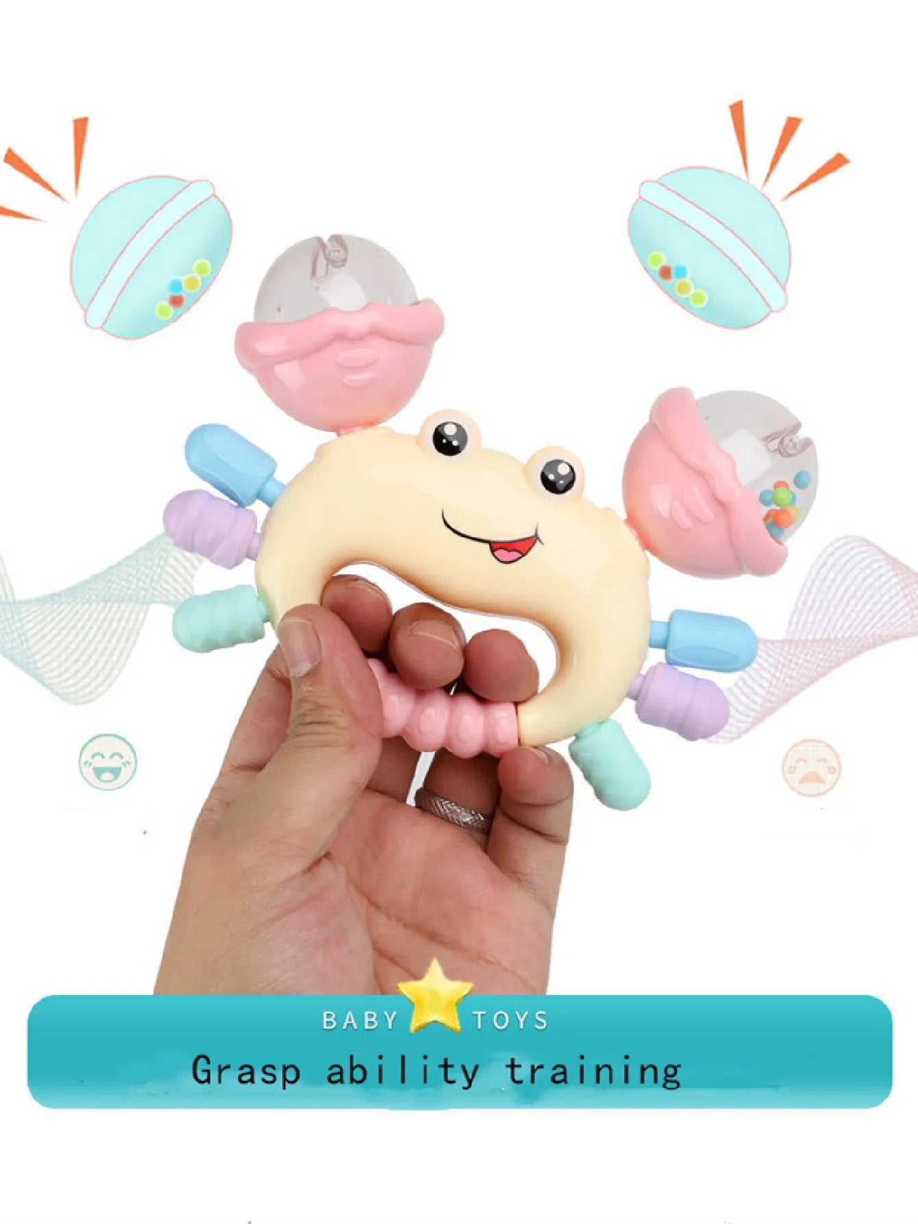 CrabPlay™ Baby Rattle Toy