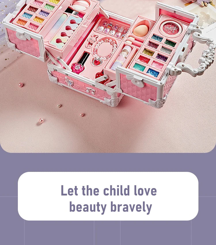 PrincessGlam™ Deluxe Makeup Box for Kids