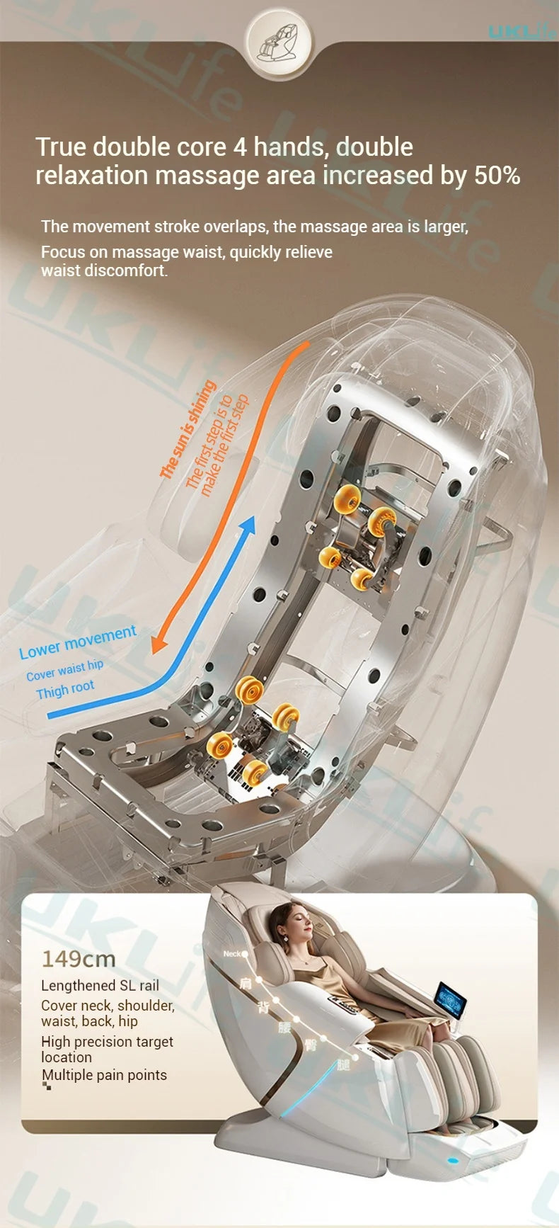 RevivaLux™ 4D Zero Gravity Massage Chair