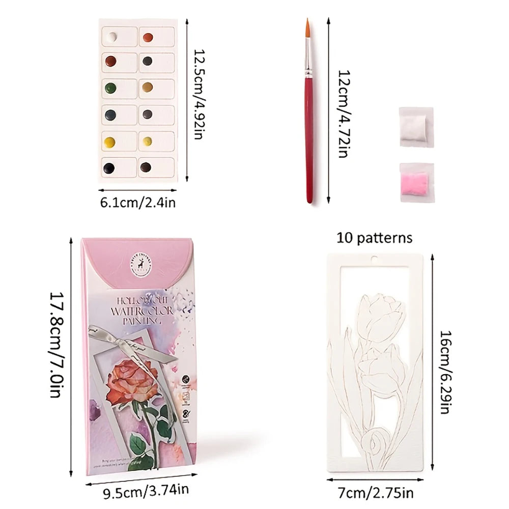 PaintMark™ DIY Watercolor Bookmark Set
