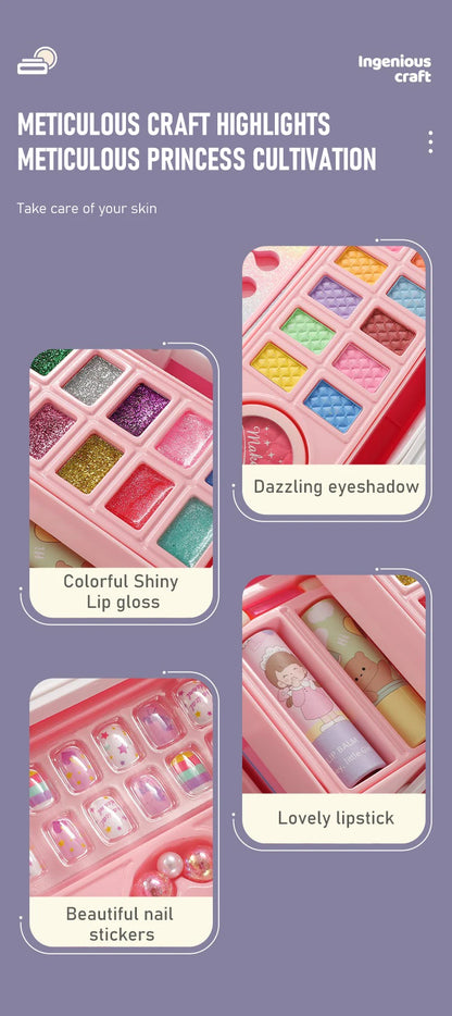 PrincessGlam™ Deluxe Makeup Box for Kids