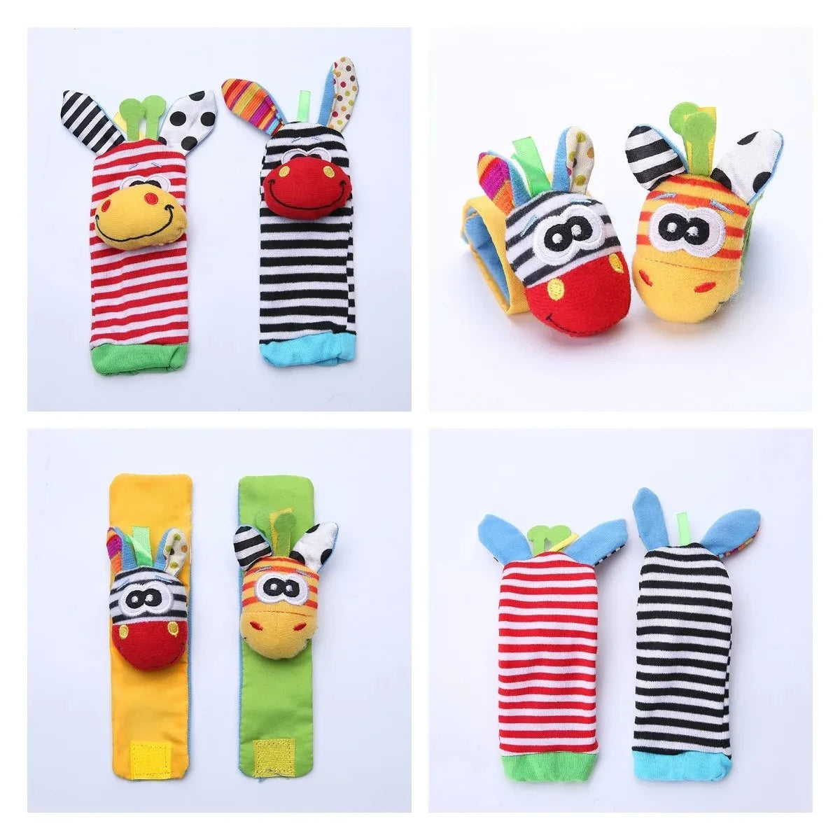 TinySteps™ Baby Wrist & Foot Rattle Set