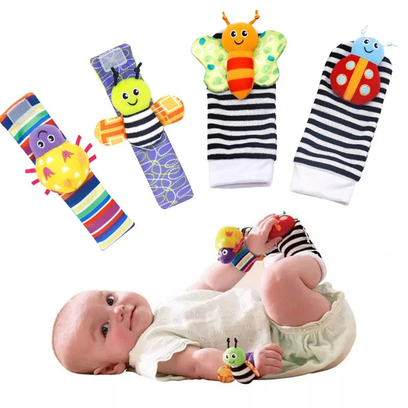 TinySteps™ Baby Wrist & Foot Rattle Set