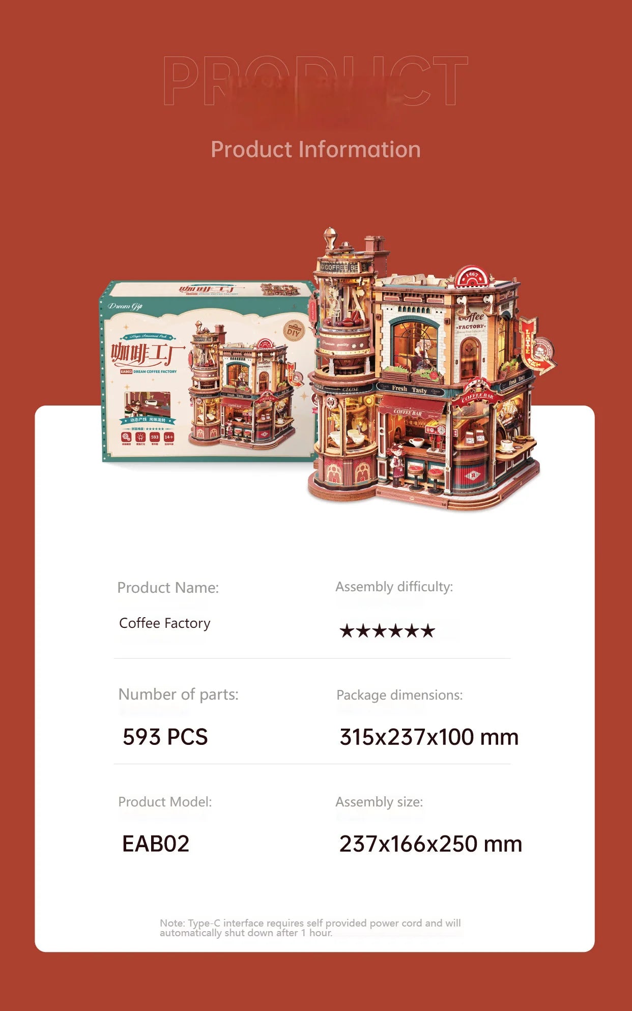 CozyBrew™ Coffee House Model Kit