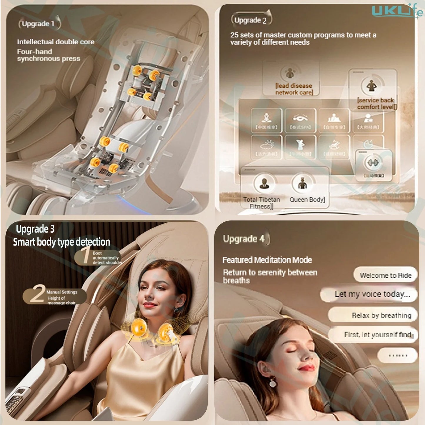 RevivaLux™ 4D Zero Gravity Massage Chair