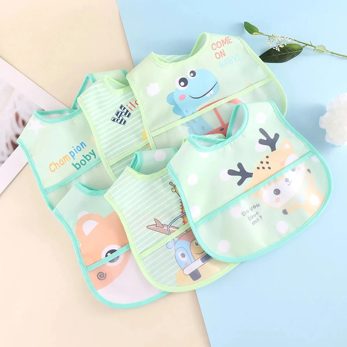 TinyGuard™ Waterproof Baby Bib Set