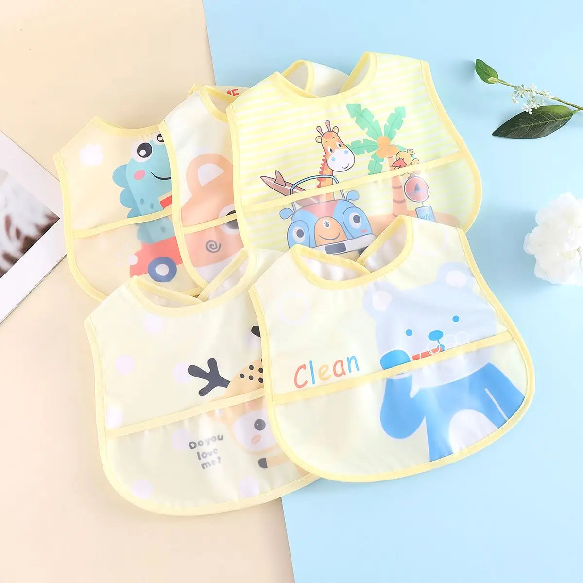 TinyGuard™ Waterproof Baby Bib Set