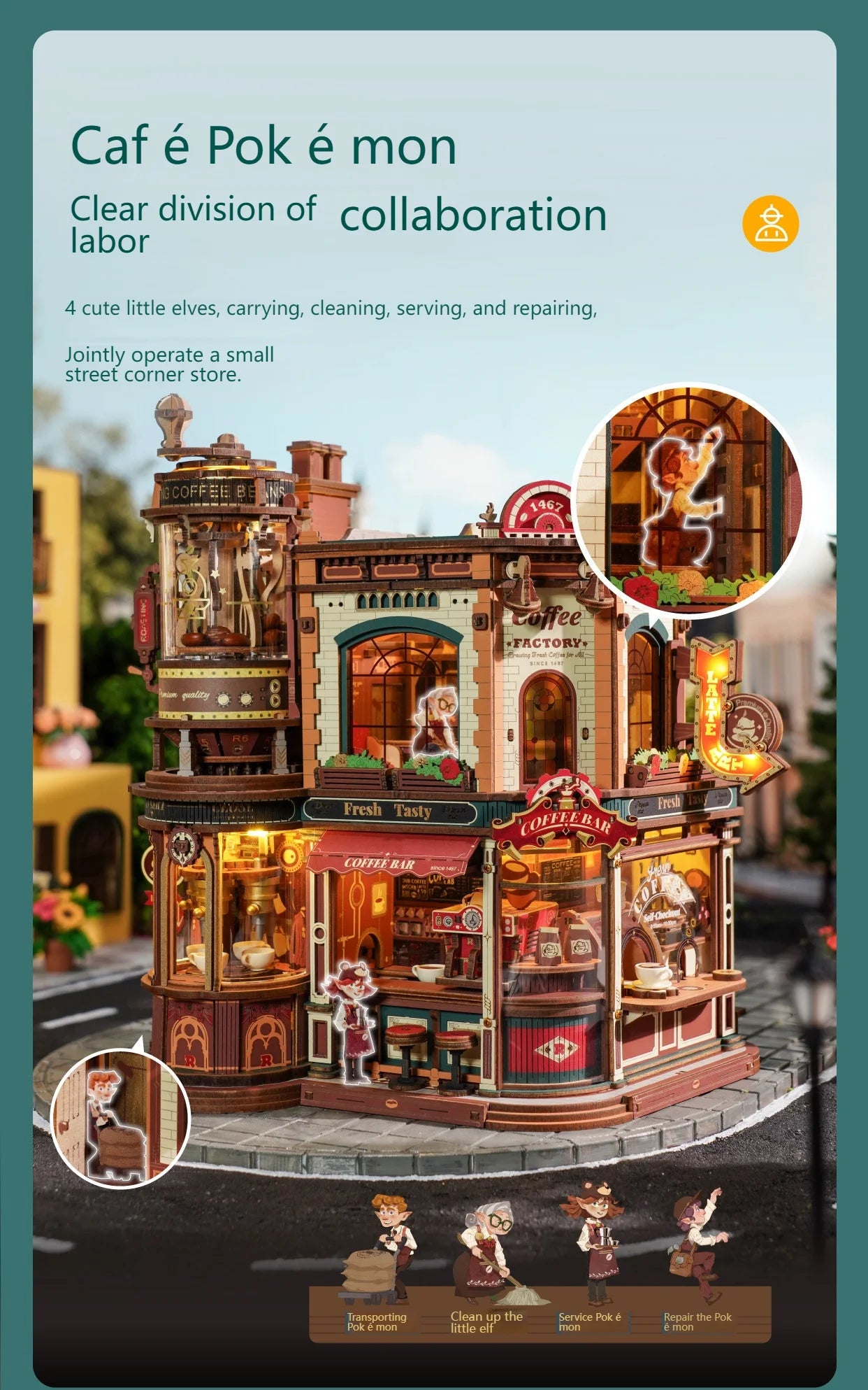 CozyBrew™ Coffee House Model Kit